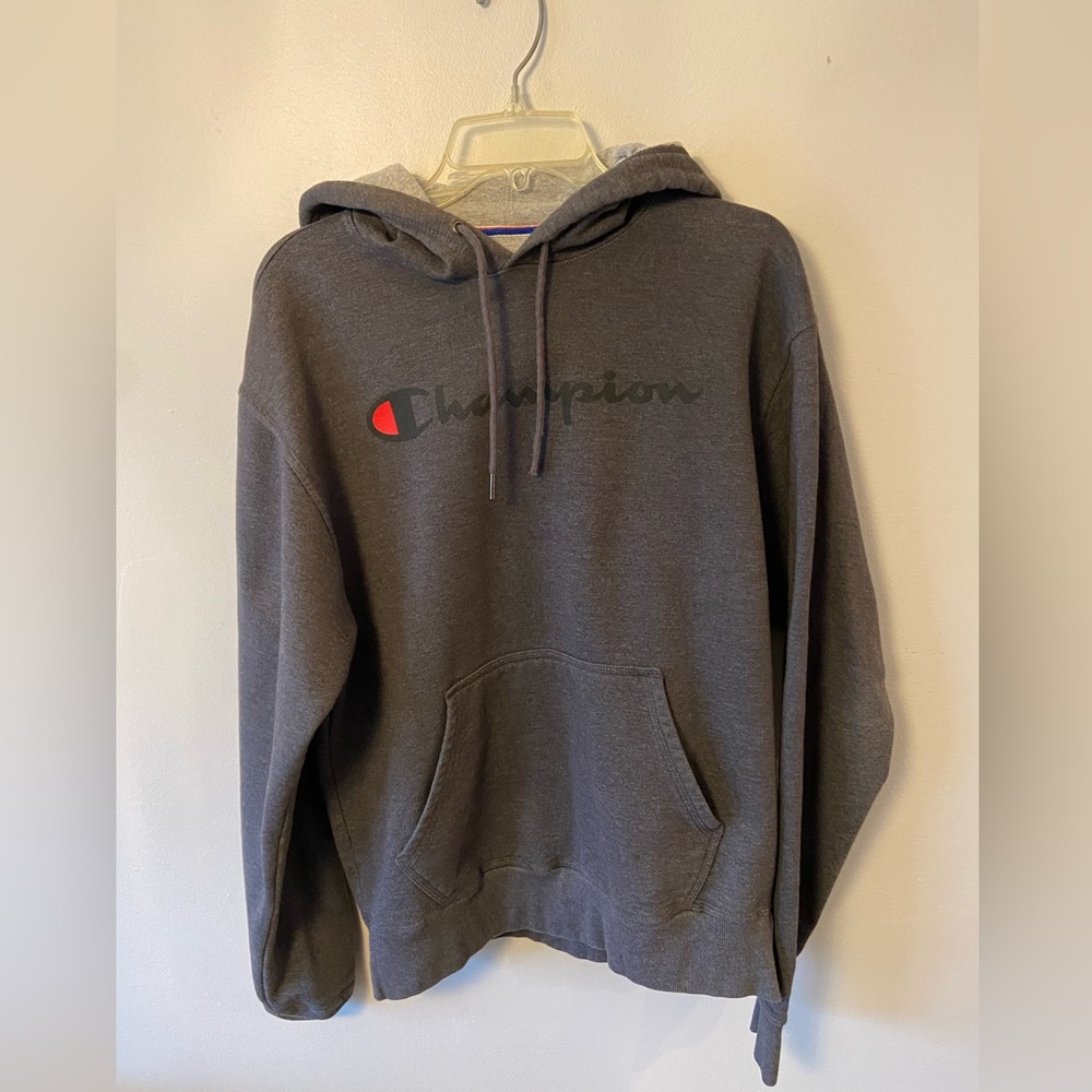 Champion grey hoodie size medium